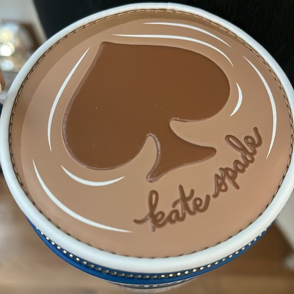 Kate Spade Blue and White Coffee Cup Handbag - Picture 5 of 13